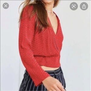 💕SALE💕Urban Outfitter Cooperative Red Floral Top